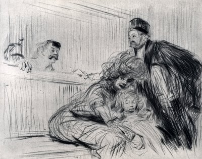 The Lawyer Speaking with the Prevenu by Jean Louis Forain