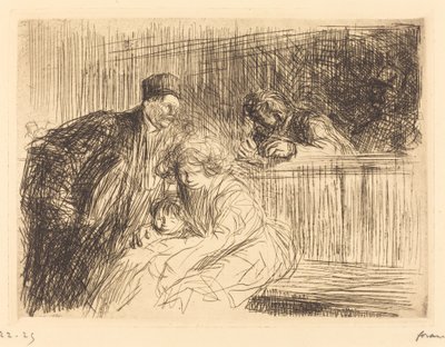 The Lawyer Talking to the Prisoner (second plate) by Jean Louis Forain