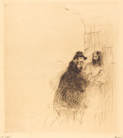 The Meeting under the Arch (second plate) by Jean Louis Forain