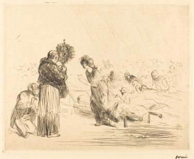 The Miracle before the Blessed Sacrament (fourth plate) by Jean Louis Forain