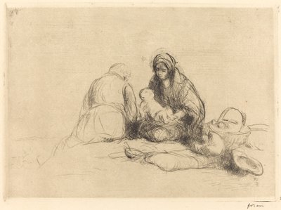 The Rest on the Flight into Egypt by Jean Louis Forain