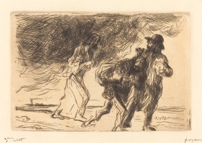 The Road to Emmaus (first plate) by Jean Louis Forain