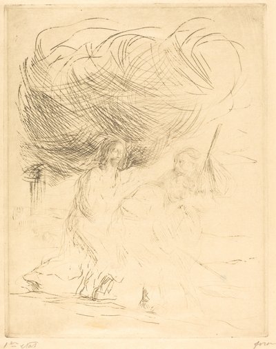 The Road to Emmaus (second plate) by Jean Louis Forain