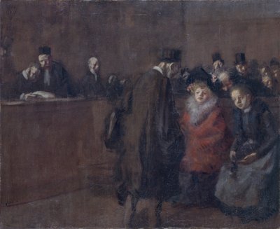 The Law Court Scene by Jean Louis Forain
