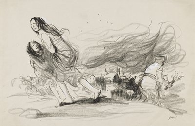 "They Are Burning Everything - They must be about to Retreat" by Jean Louis Forain