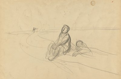 Two Figures on a Road by Jean Louis Forain
