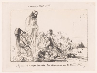Women in Bombed Church Accusing Christ (The Massacre of Good Friday) by Jean Louis Forain