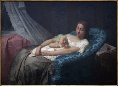 The Young Mother by Jean Louis Hamon