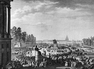 French Revolution: First celebration of freedom on the occasion of the Swiss of Chateauvieux on April 15 by Jean Louis II (after) Prieur