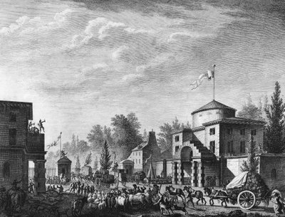 French Revolution: Free entry of the barrier of Paris on May 1 by Jean Louis II (after) Prieur