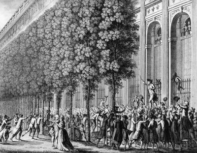 French Revolution: Motion Made at the Royal Palace by Camille Desmoulins by Jean Louis II (after) Prieur
