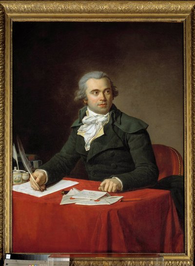 Portrait of the Minister of the Interior Jules Francois Pare from 1793 to 1794 by Jean Louis Laneuville