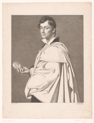 Portrait of the Sculptor Lorenzo Bartolini by Jean Louis Potrelle