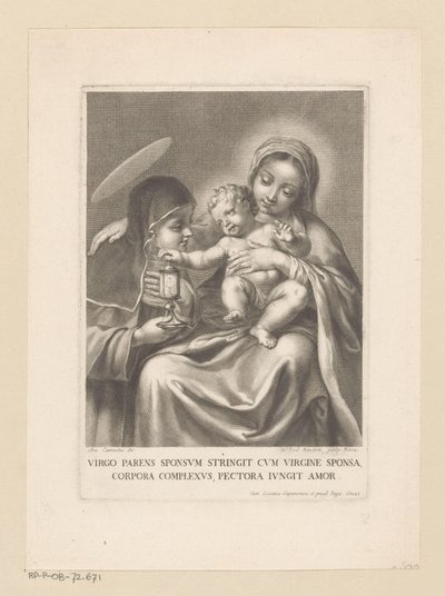 Mary with Child and Female Saint with Relic Holder by Jean Louis Roullet