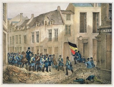 The Rue de Louvain, Brussels by Jean Louis Van Hemelryck