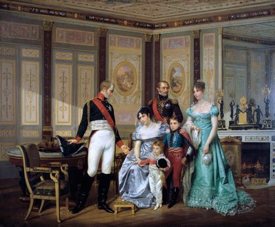The Empress Josephine Presenting her Children to the Emperor Alexander at Malmaison by Jean Louis Victor Viger
