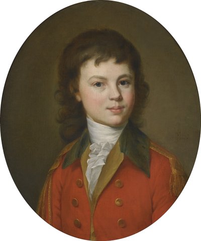Portrait of Count Pavel Alexandrovich Stroganov, Aged 15 by Jean Louis Voille