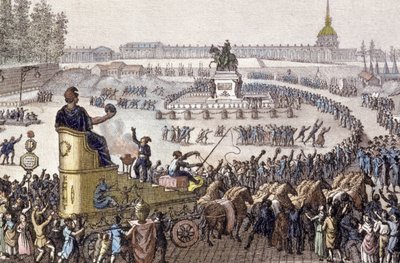 1st Celebration of Liberty in Paris on April 15 by Jean Louis the Younger Prieur