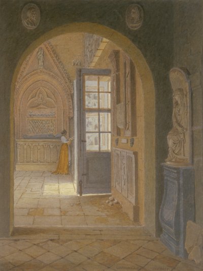 A Room in the Convent of the Petits Augustins by Jean Lubin Vauzelle