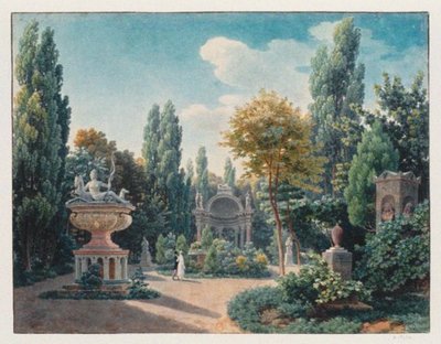 Monument of Diane de Poitiers in the Jardin du Cloître des Petits-Augustins, 1815 by Jean Lubin Vauzelle