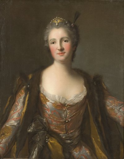 Marquise de Broglie (1718-1777), née Freiin von Besenval von Brunstatt, as Sultana by Jean Marc Nattier