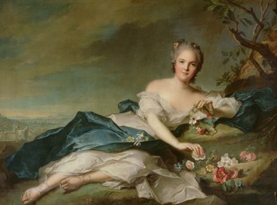 Henrietta Maria of France (1606-69) as Flora, 1742 by Jean Marc Nattier