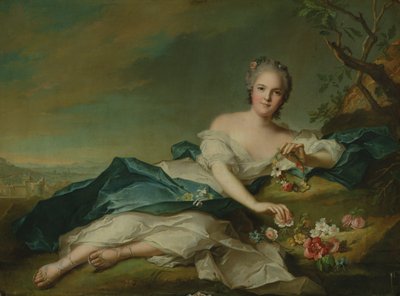 Portrait of Henrietta in Flora by Jean Marc Nattier