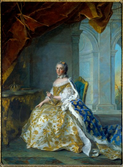 Portrait of Louise Elisabeth of France, Infante of Spain then Duchess of Parma by Jean Marc Nattier