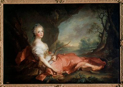 Portrait of Madame Adelaide of France in Diane, daughter of Louis XV by Jean Marc Nattier