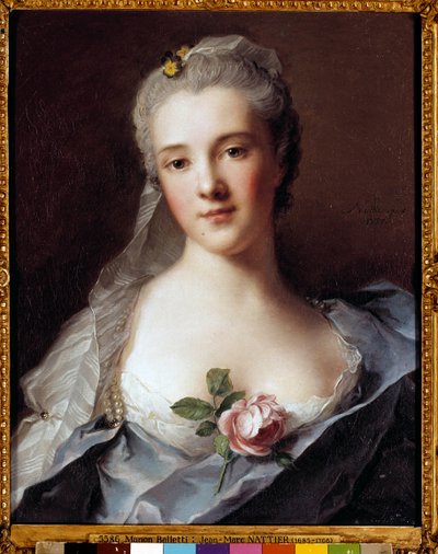 Portrait of Manon Balletti, wife of architect Jean Francois Blondel by Jean Marc Nattier