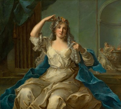 Portrait of a Lady as a Vestal Virgin by Jean Marc Nattier
