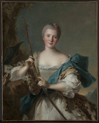 Portrait of a Woman as Diana by Jean Marc Nattier