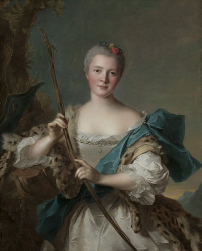 Portrait of a Woman as Diana by Jean Marc Nattier
