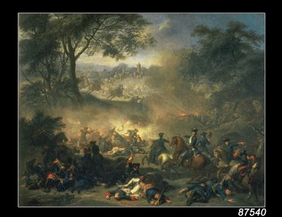 The Battle of Poltava in 1709 by Jean Marc Nattier