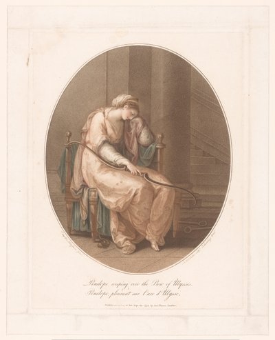 Penelope Weeping with the Bow of Odysseus in Her Hand by Jean Marie Delattre