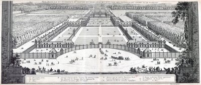 General View in Perspective of the Castle, the Lower Courts, the Forecourt, the Parterres, the Gardens, etc. of Richelieu by Jean Marot