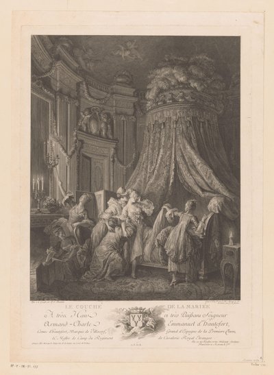 Young Woman Carried to Her Bed by Jean Michel Moreau