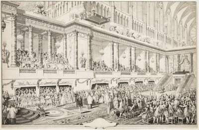 Oath of Louis XVI at his Investiture by Jean Michel Moreau