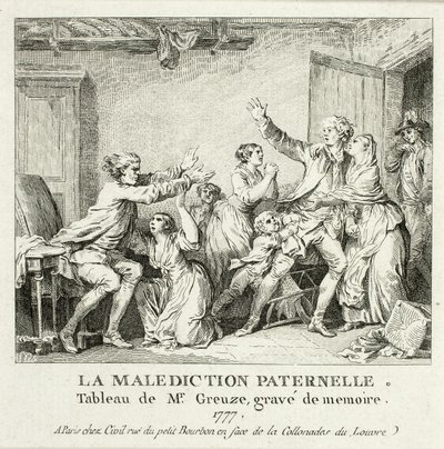 Paternal Curse by Jean Michel Moreau