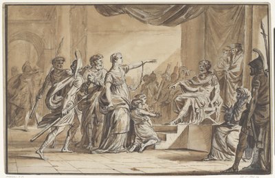Sabinus and Epponina Condemned by Vespasian by Jean Michel Moreau