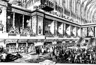 The Coronation of Louis XVI of France, 1775 by Jean Michel the Younger Moreau
