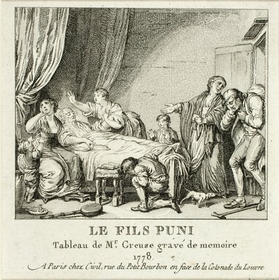 The Punished Son by Jean Michel Moreau