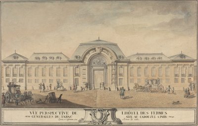 View of the Hôtel des Fermes Générales du Tabac by Jean Michel Moreau