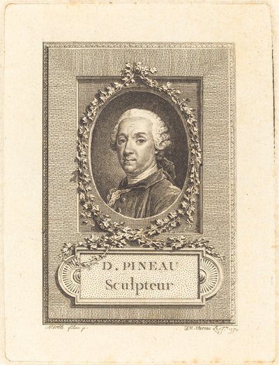 D. Pineau, Sculptor by Jean Michel Moreau after Pierre Paul Merelle