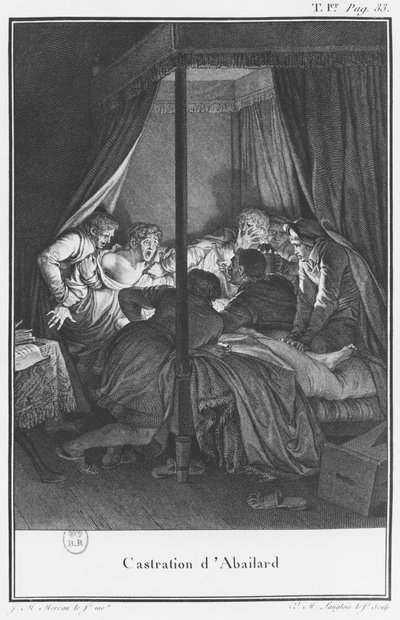 Castrating Abelard, illustration from 