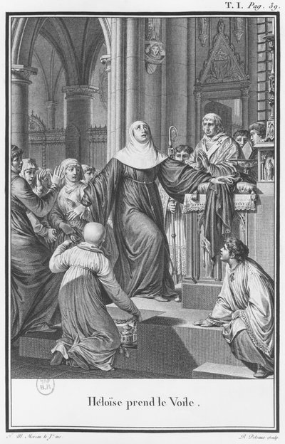 Heloise Taking the Veil, Illustration from 