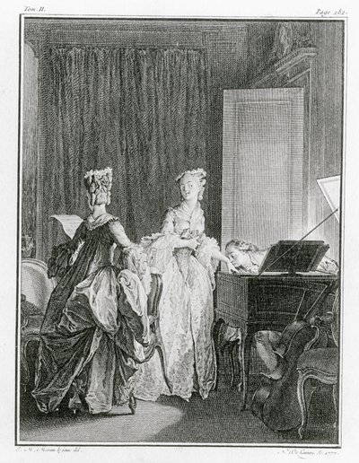 The Harpsichord, Illustration from 