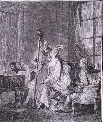 The Common Chord, Engraved by I.S. Helman by Jean Michel the Younger (after) Moreau