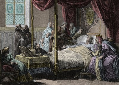 Death of Dagobert I by Jean Michel the Younger Moreau