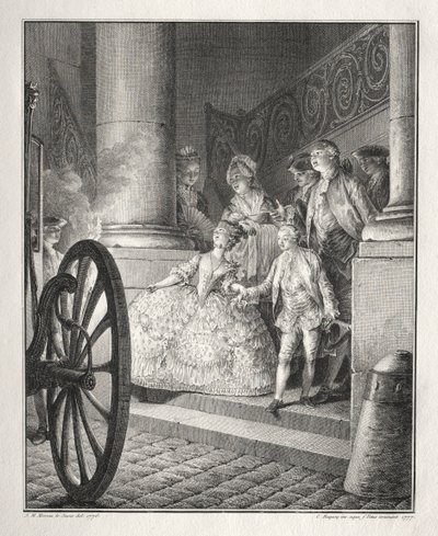 Rétif de la Bretonne: The Little Godparents by Jean Michel the Younger Moreau